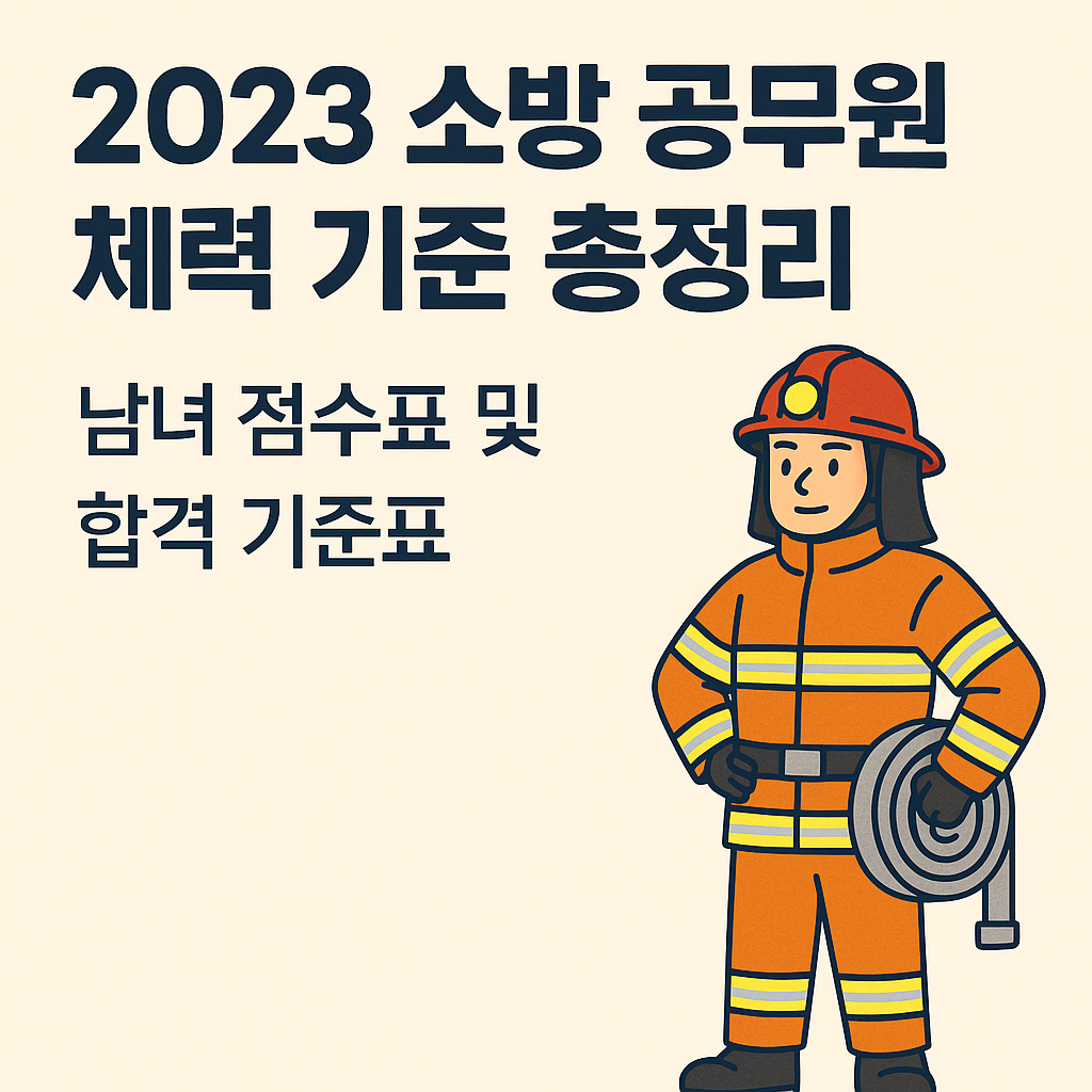 2023 소방 공무원 체력