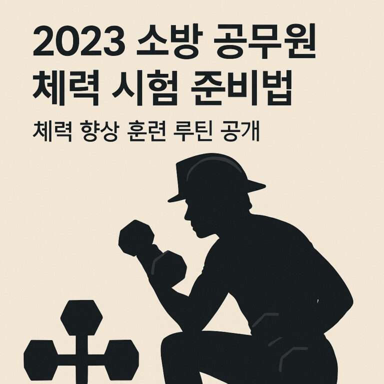 2023 소방 공무원 체력 시험