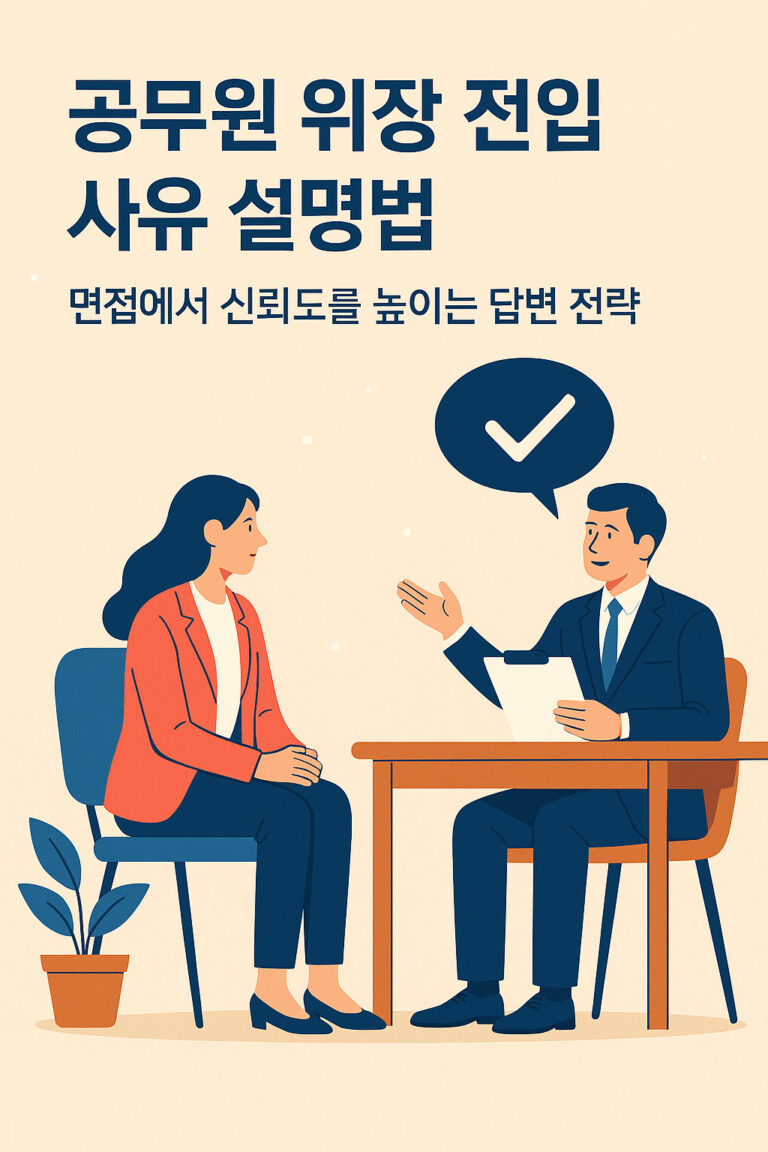 공무원 위장 전입 면접