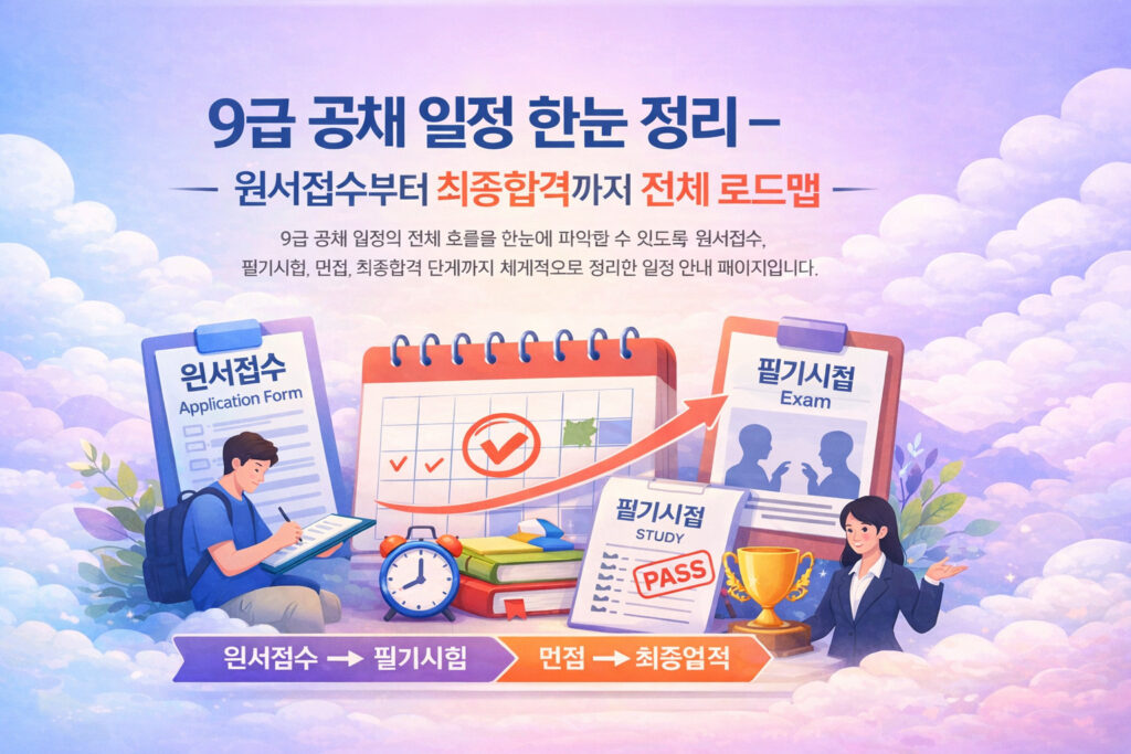 9급 공채 일정