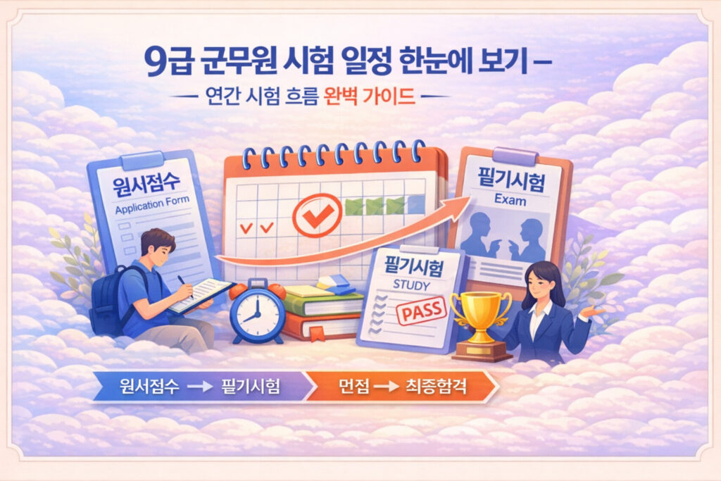 9급 군무원 시험 일정