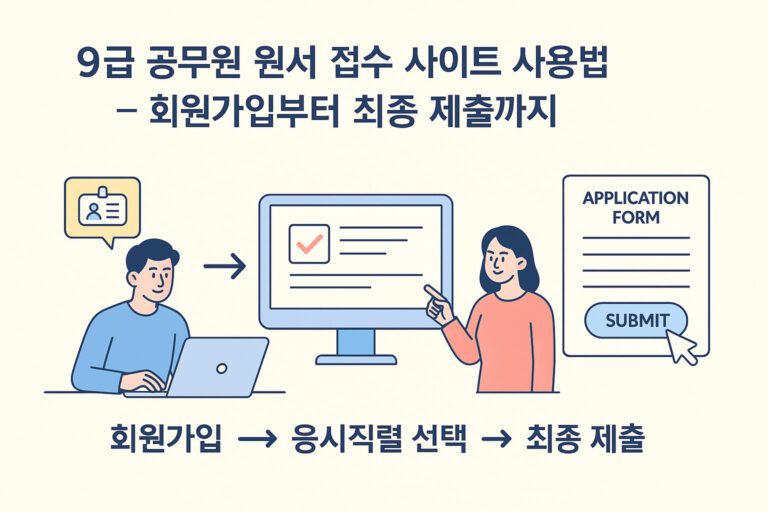 9급 원서 접수