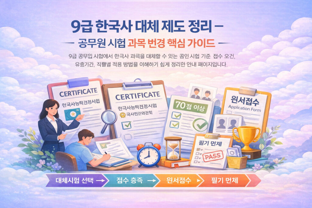 9급 한국사 대체