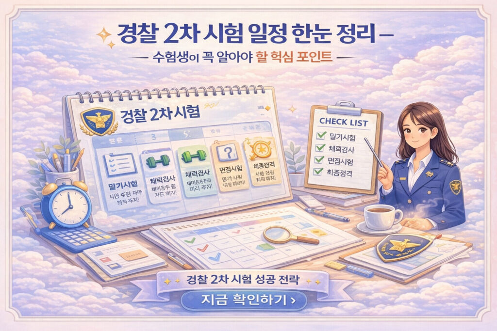 경찰 2 차 시험 일정