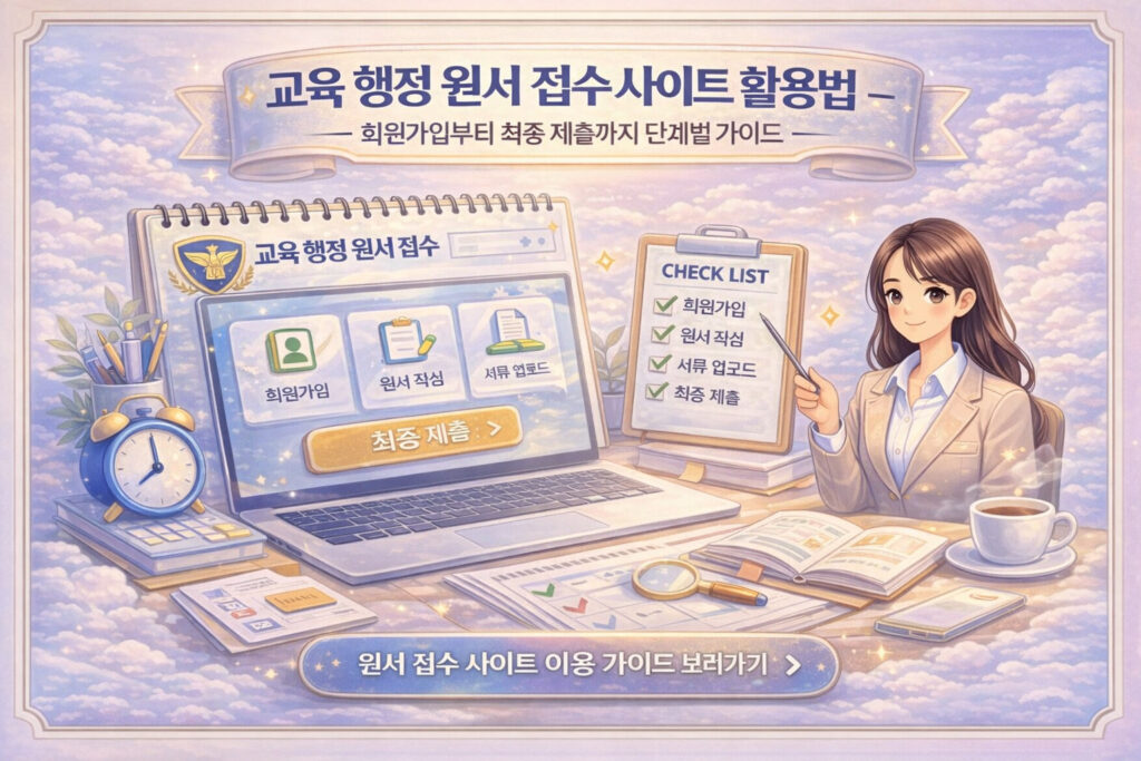 교육 행정 원서 접수