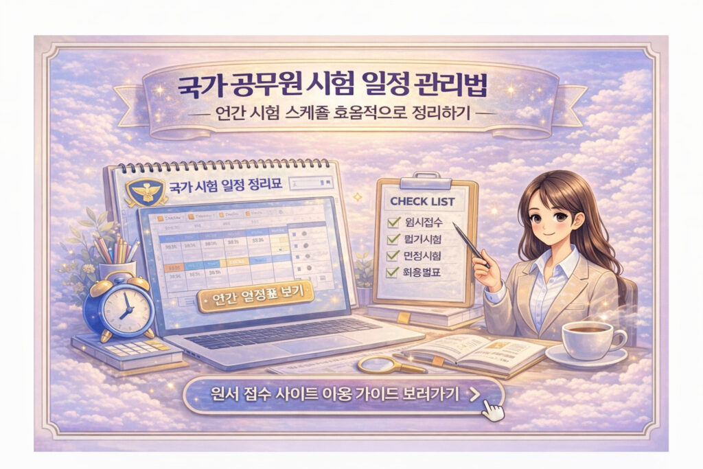 국가 공무원 시험 일정